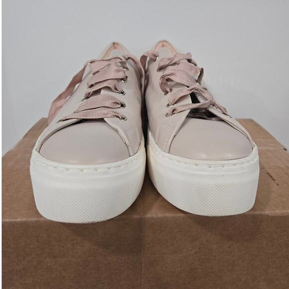 AGL Lace Up Platform Blush Pink Fashion Sneakers size 39 - Picture 5 of 8